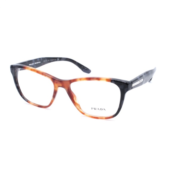 Prada Journal VPR04T 52.16 U6L-101 140 Havana Gray - Picture 1 of 7